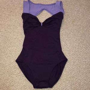Large Natalie dance wear purple leotard